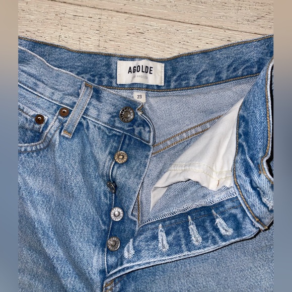 Agolde Riley High Rise Straight Crop (size 23) - Picture 3 of 4
